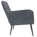 vidaXL sötétszürke bársonyfotel 62x79x79 cm