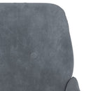 vidaXL sötétszürke bársonyfotel 62x79x79 cm