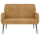 vidaXL barna bársonypad 108x79x79 cm