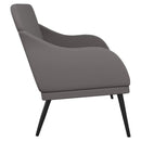 vidaXL szürke műbőr pad 100 x 30 x 30 cm