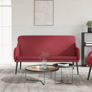 vidaXL bordó műbőr pad 110 x 76 x 80 cm