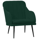 vidaXL sötétzöld bársonyfotel 63 x 76 x 80 cm