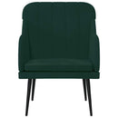 vidaXL sötétzöld bársonyfotel 63 x 76 x 80 cm