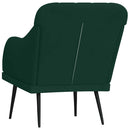 vidaXL sötétzöld bársonyfotel 63 x 76 x 80 cm