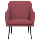 vidaXL bordó szövetfotel 63 x 76 x 80 cm