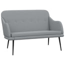vidaXL világosszürke szövetpad 110 x 76 x 80 cm