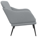 vidaXL világosszürke szövetpad 110 x 76 x 80 cm