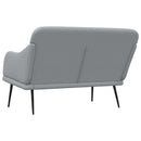 vidaXL világosszürke szövetpad 110 x 76 x 80 cm