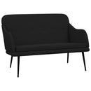 vidaXL fekete szövetpad 110 x 76 x 80 cm