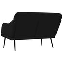 vidaXL fekete szövetpad 110 x 76 x 80 cm