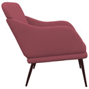 vidaXL bordó szövet pad 110x76x80 cm