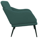 vidaXL sötétzöld szövet pad 110x76x80 cm