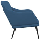 vidaXL kék szövet pad 110 x 76 x 80 cm