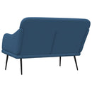 vidaXL kék szövet pad 110 x 76 x 80 cm