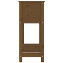 vidaXL mézbarna tömör fenyőfa növénytartó polccal 82,5 x 34,5 x 81 cm