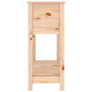 vidaXL tömör fenyőfa növénytartó polccal 111,5x34,5x81 cm