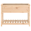 vidaXL tömör fenyőfa növénytartó polccal 111,5x54x81 cm
