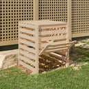 vidaXL tömör fenyőfa komposztáló 63,5 x 63,5 x 77,5 cm