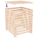 vidaXL tömör fenyőfa komposztáló 82,5x82,5x99,5 cm