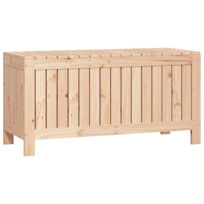 vidaXL tömör fenyőfa kerti tárolóláda 108 x 42,5 x 54 cm