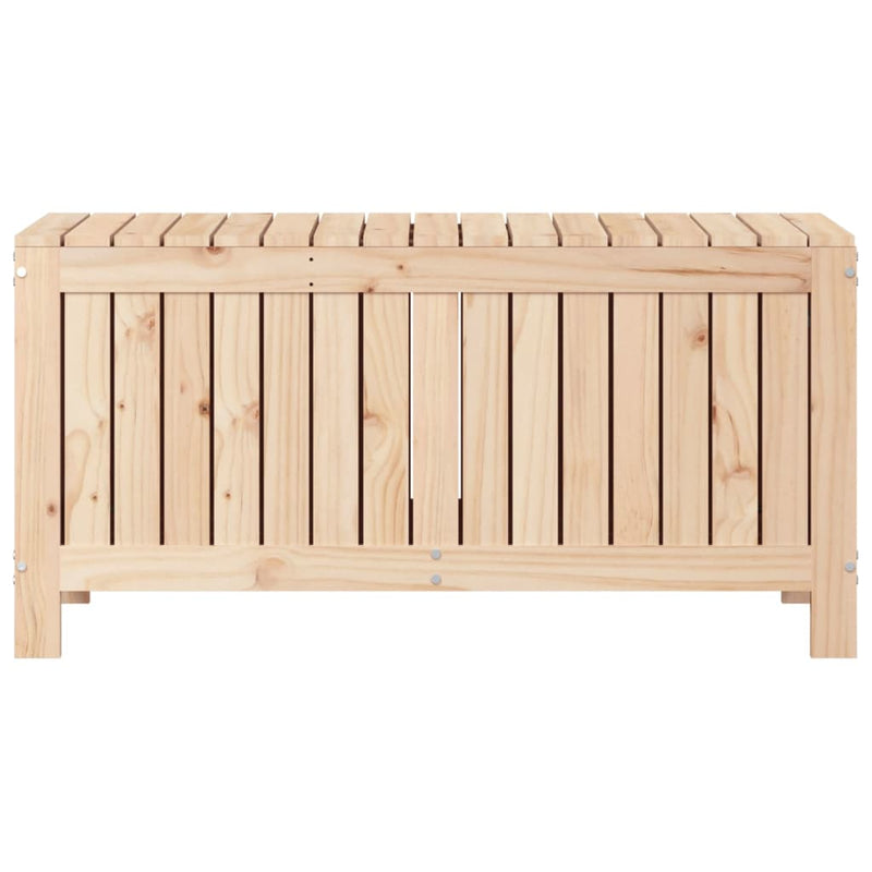 vidaXL tömör fenyőfa kerti tárolóláda 108 x 42,5 x 54 cm