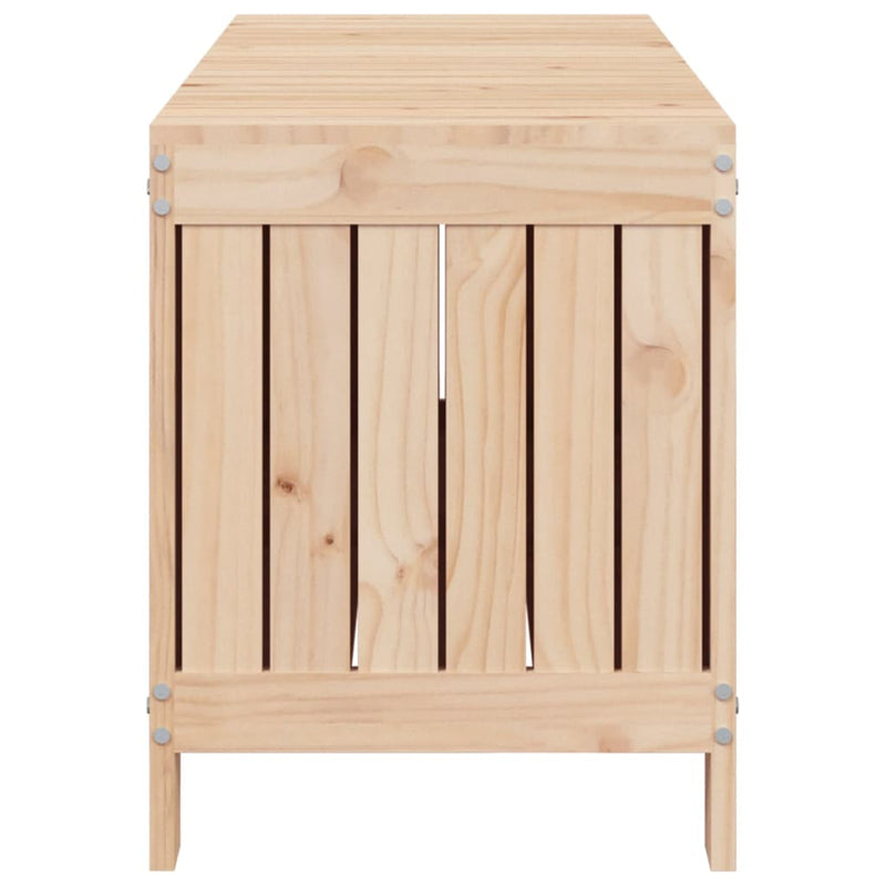 vidaXL tömör fenyőfa kerti tárolóláda 108 x 42,5 x 54 cm