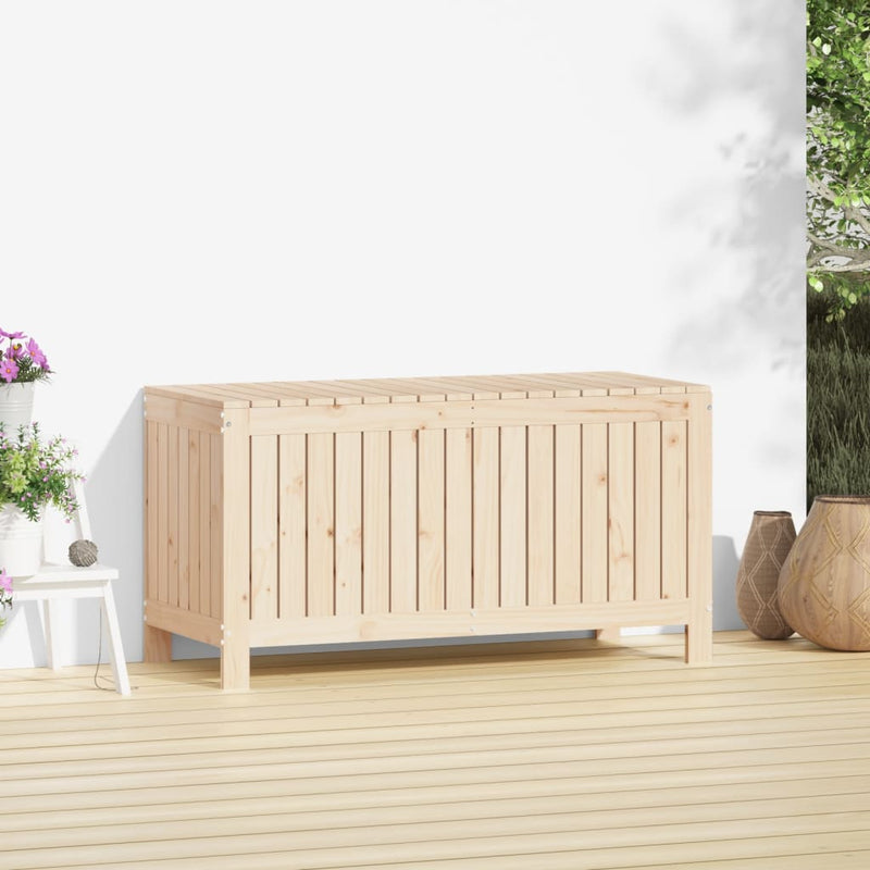 vidaXL tömör fenyőfa kerti tárolóláda 115x49x60 cm
