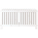 vidaXL fehér tömör fenyőfa kerti tárolóláda 115x49x60 cm