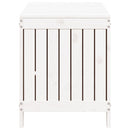 vidaXL fehér tömör fenyőfa kerti tárolóláda 115x49x60 cm
