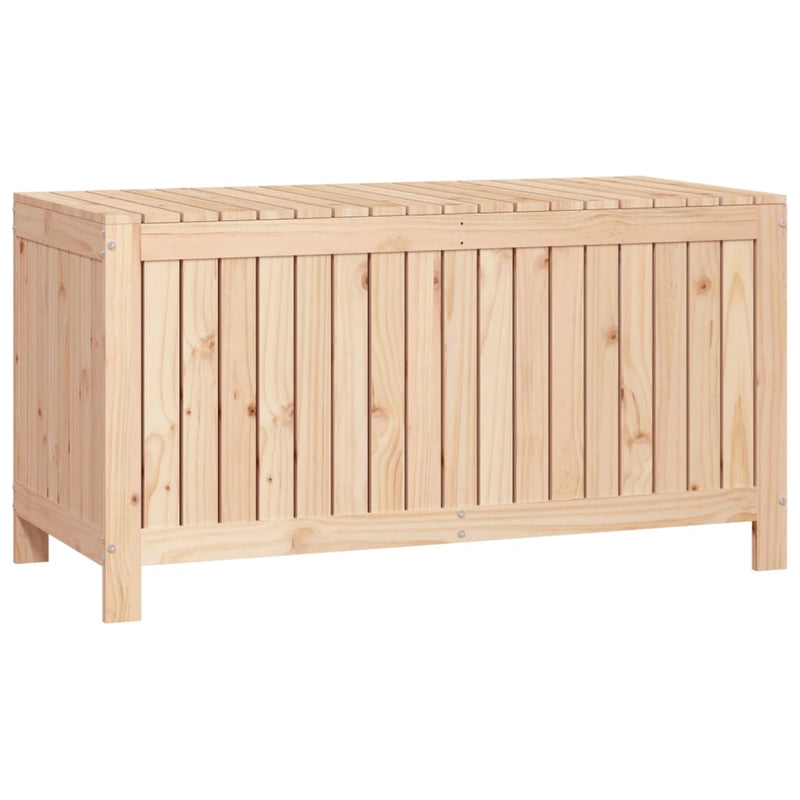 vidaXL tömör fenyőfa kerti tárolóláda 121x55x64 cm