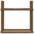 vidaXL mézbarna tömör fenyőfa tűzifatartó állvány 110 x 35 x 108,5 cm