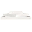 vidaXL fehér tömör fenyőfa növénytartó 112 x 112 x 27 cm