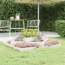 vidaXL fehér tömör fenyőfa növénytartó 112 x 112 x 27 cm