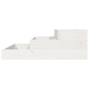 vidaXL fehér tömör fenyőfa növénytartó 78x78x27 cm