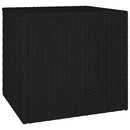 vidaXL 3 db fekete polyrattan kisasztal