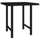 vidaXL 3 db fekete polyrattan kisasztal