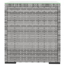 vidaXL szürke polyrattan és edzett üveg kisasztal 40 x 37 x 40,5 cm