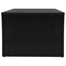 vidaXL fekete polyrattan dohányzóasztal 100 x 50 x 40 cm