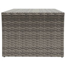 vidaXL szürke polyrattan dohányzóasztal 100 x 50 x 40 cm