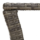 vidaXL szürke polyrattan dohányzóasztal 100 x 50 x 40 cm