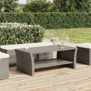 vidaXL szürke polyrattan dohányzóasztal 100 x 50 x 40 cm