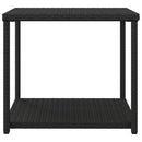 vidaXL fekete polyrattan kisasztal 55 x 45 x 49 cm