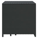 vidaXL 3 db fekete polyrattan rakásolható kisasztal