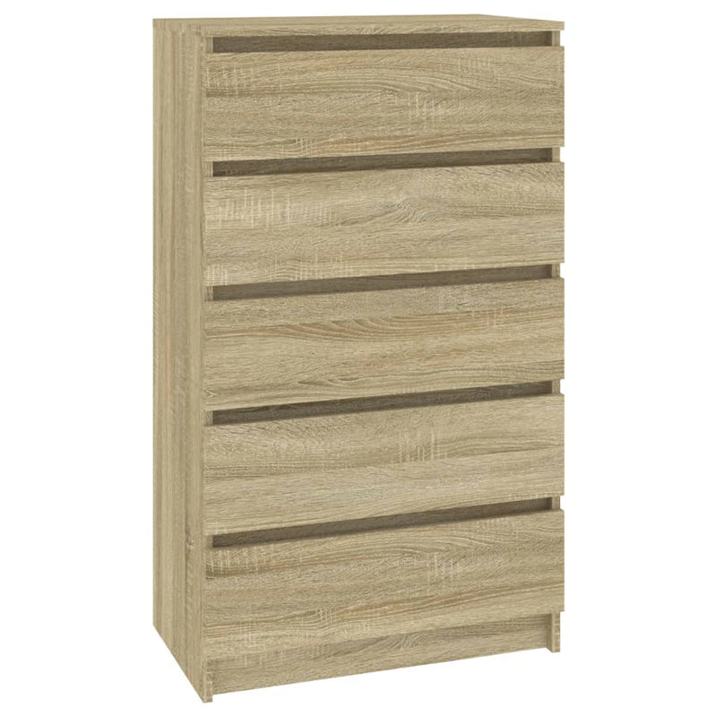 vidaXL sonoma tölgy színű szerelt fa fiókos szekrény 60 x 36 x 103 cm