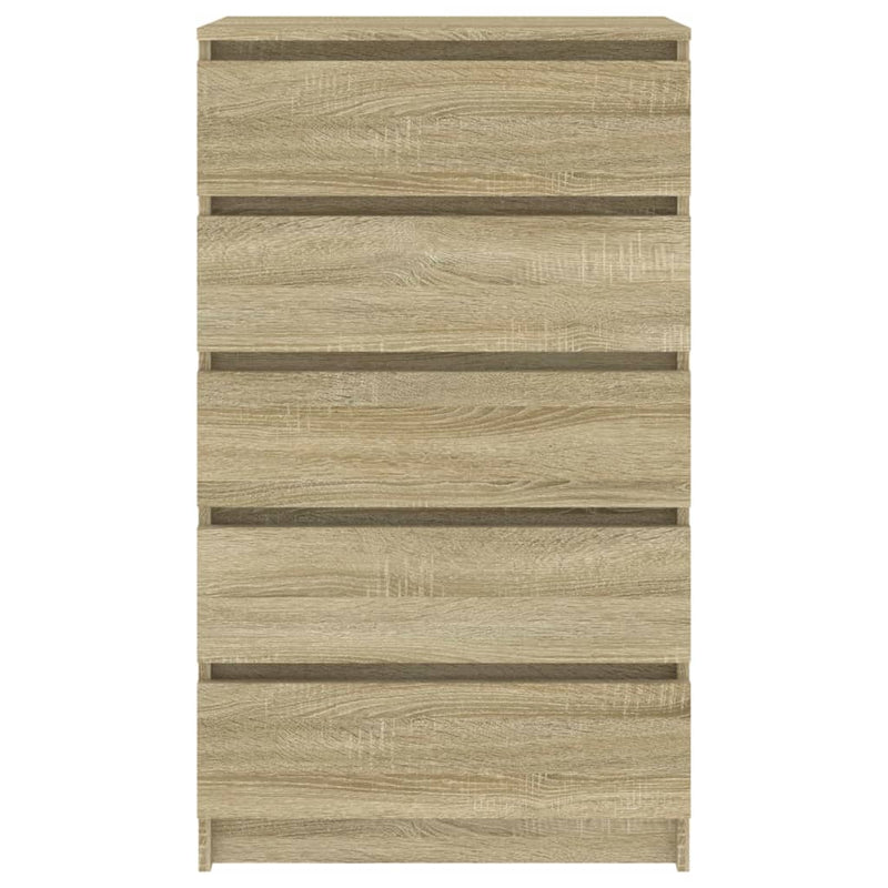 vidaXL sonoma tölgy színű szerelt fa fiókos szekrény 60 x 36 x 103 cm