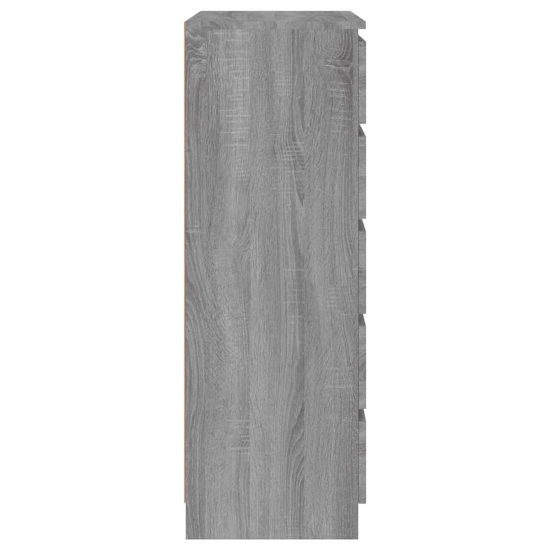 vidaXL szürke sonoma színű szerelt fa fiókos szekrény 60 x 36 x 103 cm