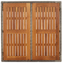 vidaXL szürke polyrattan falapos kerti asztal 90 x 90 x 75 cm