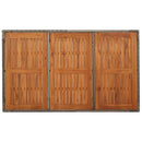 vidaXL szürke polyrattan falapos kerti asztal 150 x 90 x 75 cm