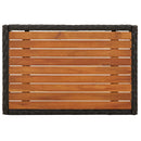 vidaXL 2 db fekete polyrattan dönthető kerti szék asztallal