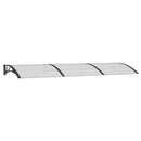 vidaXL fekete polikarbonát ajtóelőtető 300 x 100 cm